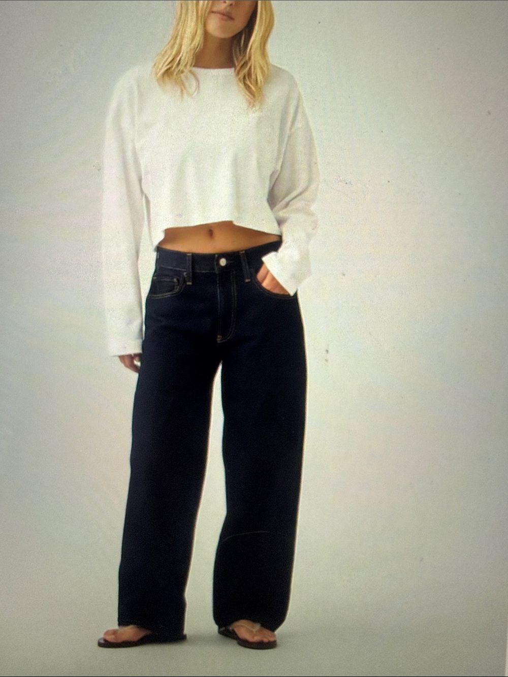 Hailey Bieber x Gap extra baggy jean NWT sz 25 - Picture 1 of 3